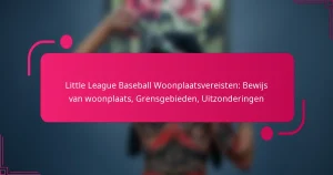 Little League Baseball Woonplaatsvereisten: Bewijs van woonplaats, Grensgebieden, Uitzonderingen